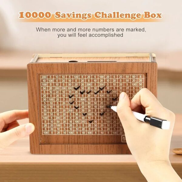 Premium Wooden Piggy Bank for Kids & Adults - Image 3