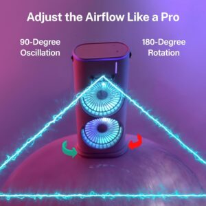 Portable Cooling Fan with Remote Control