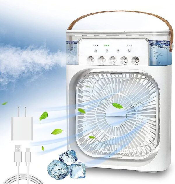 Portable Mini Air Conditioner & Lamp; Humidifier Fan