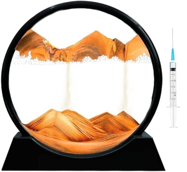3D Moving Sand Art Picture Round Glass - Image 5