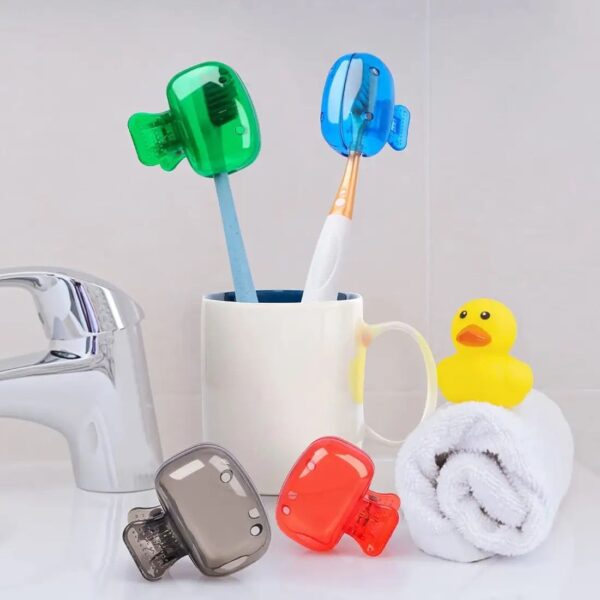Plastic Toothbrush Head Cover Cap 8 Pack