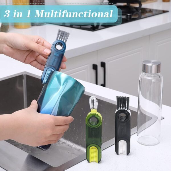 3 in 1 Multifunctional Bottle Cleaning 2 Pcs Brush - Image 4