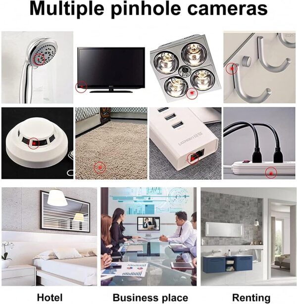 Hidden Camera Finder – Portable Anti-Spy Detector with RF Signal Detection and Infrared Viewfinder - Image 7