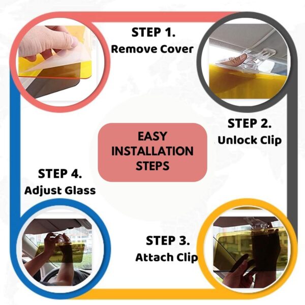 Day and Night Driving Visor Car Sun Visor