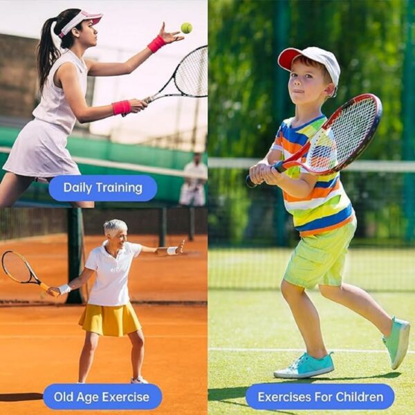 Tennis Practice Training Ball Set with Base – Self-Study Rebound Ball for Tennis & Cricket Practice | Solo Trainer Kit for Kids & Adults - Image 5