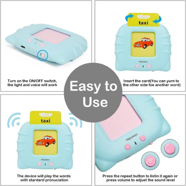 Educational Toy with Music for Toddlers Age, 200 Sight Words Flash Cards - Image 2