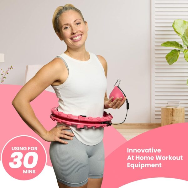 Adjustable Weighted Hula Hoops for Fitness - 24 Detachable Sections for All Ages - Image 7