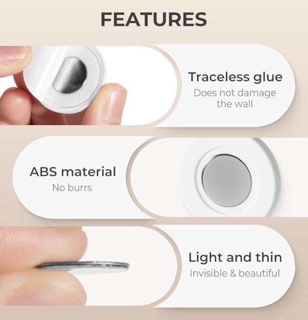 Magnetic Remote Control Holder Wall Mount – Self-Adhesive, Strong Magnet, Hole-Free Remote Organizer for Home and Office - Image 6