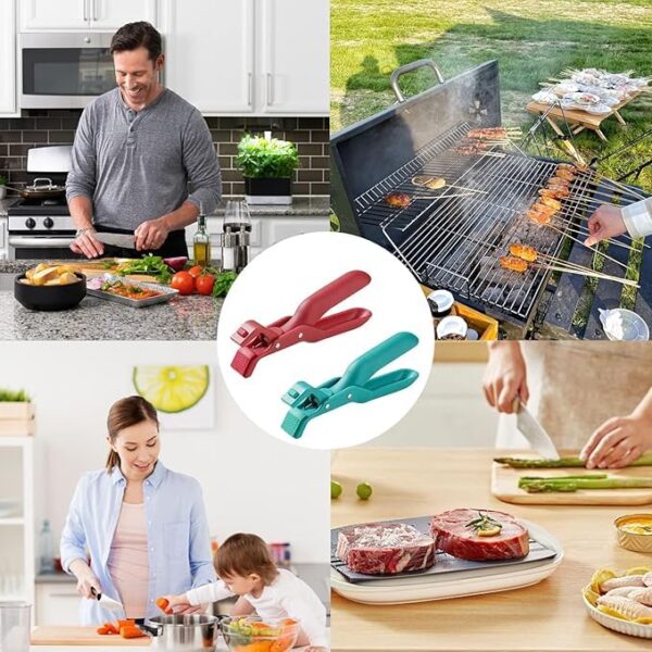 Hot Bowl Holder Clip – Silicone Non-Slip Heat Resistant Anti-Scald Gripper | Multi-Purpose Kitchen Bowl Clamp for Pots, Plates, Cookware & Serving - Image 6