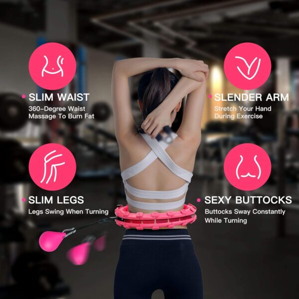 Adjustable Weighted Hula Hoops for Fitness - 24 Detachable Sections for All Ages - Image 12