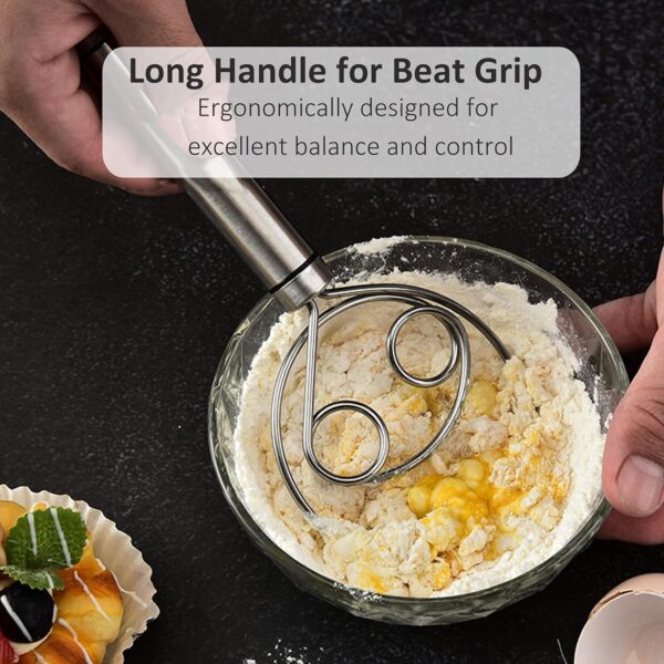 Atta Maker Hand Machine Mixer – Durable Stainless Steel Dough Mixer with Hanging Hole, Detachable Design for Time-Saving Mixing - Image 3