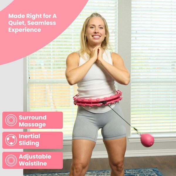 Adjustable Weighted Hula Hoops for Fitness - 24 Detachable Sections for All Ages - Image 8