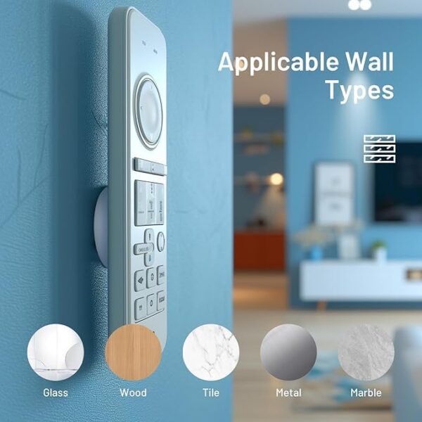 Magnetic Remote Control Holder Wall Mount – Self-Adhesive, Strong Magnet, Hole-Free Remote Organizer for Home and Office - Image 8