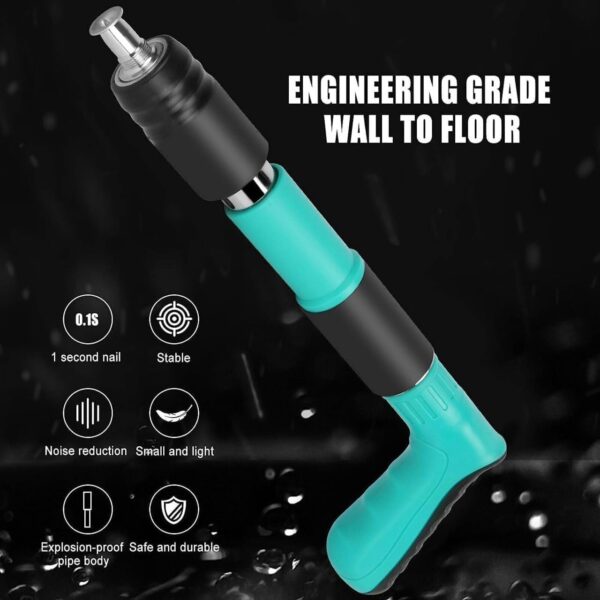 Manual Steel Nail Gun – Portable Concrete Nail Shooting Machine with 100 Nails, Adjustable Power - Image 7