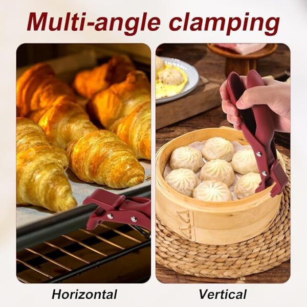 Hot Bowl Holder Clip – Silicone Non-Slip Heat Resistant Anti-Scald Gripper | Multi-Purpose Kitchen Bowl Clamp for Pots, Plates, Cookware & Serving - Image 9