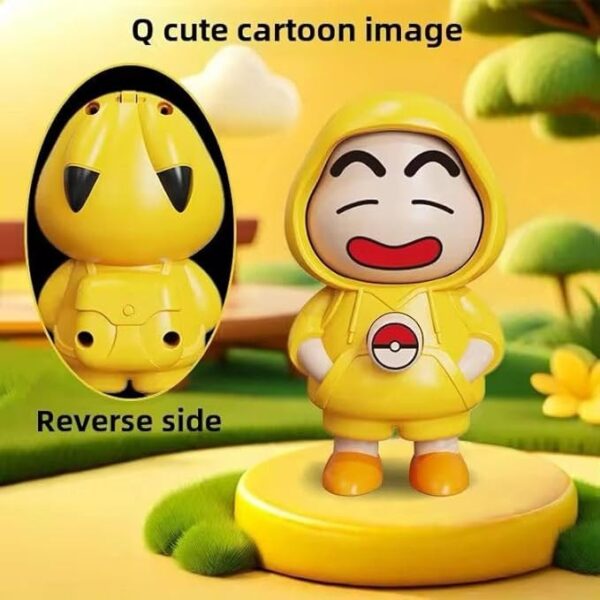 Face Changing Keychain – Cute Cartoon Key Ring with 3 Switchable Expressions - Image 5