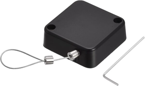 Retractable Remote Control Cable Tether Lock – Adjustable Security Lanyard for TV Remotes, Game Controllers, Tablets & Curved Surface Devices - Image 2