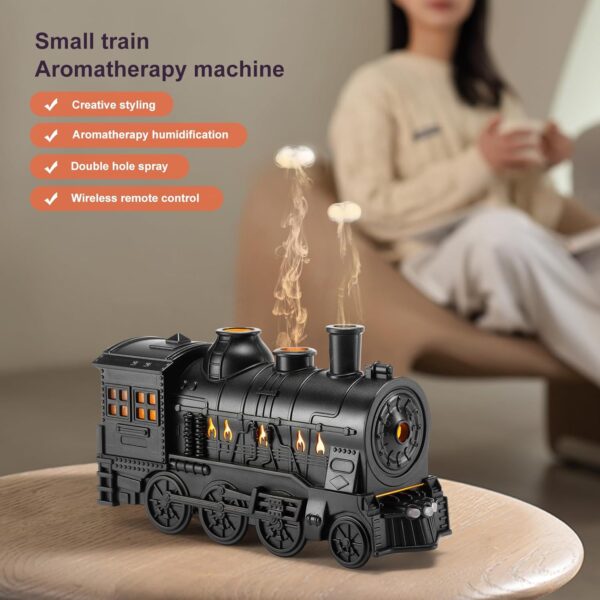 Train Aromatherapy Humidifier with Remote Control – 300ml Essential Oil Diffuser - Image 4