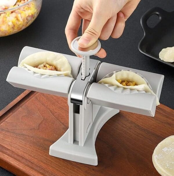 2 in 1 Momos Dumpling Mold with ABS Material – Automatic Dumpling Press with Wavy Edge Design, Easy to Use Kitchen Tool - Image 5